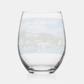 Reizen Herdenkingseiland Life Wijnglas Zonder Voet (Achterkant)