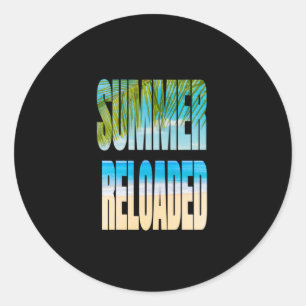 Reizen - Herladen van de zomer - Shirt voor het be Ronde Sticker