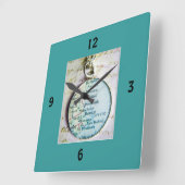 ***REIZEN HET LAND*** WALKNOP VIERKANTE KLOK (Hoek)