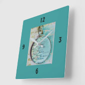 ***REIZEN HET LAND*** WALKNOP VIERKANTE KLOK (Hoek)