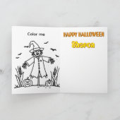 Reizen hobo kat met pompoen kaart (Binnen)