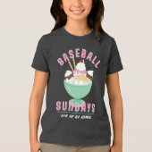 Reizen Honkbal Zondagen IJs T-shirt (Voorkant)