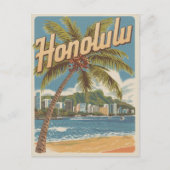 Reizen Honululu, Hawaii tropische strand geschenke Briefkaart (Voorkant)
