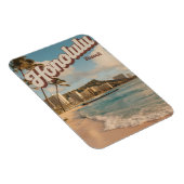 Reizen Honululu, Hawaii tropische strand geschenke Magneet (Rechterzijde)