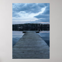 Reizen Houten Steiger, Blauwe Meer en Bos