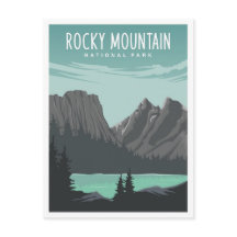 Reizen illustratie Rocky Mountain National Park