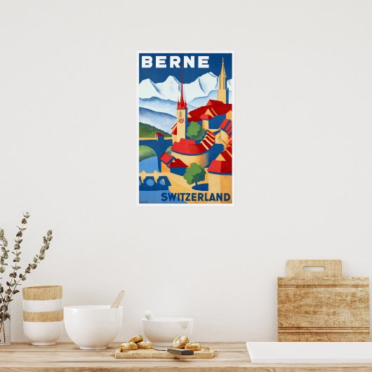  reizen in Berne Zwitserland Poster (Keuken)