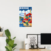  reizen in Berne Zwitserland Poster (Thuiskantoor)