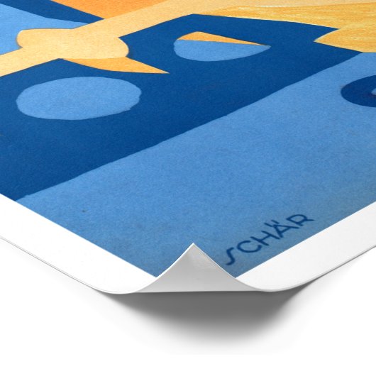  reizen in Berne Zwitserland Poster (Hoek)