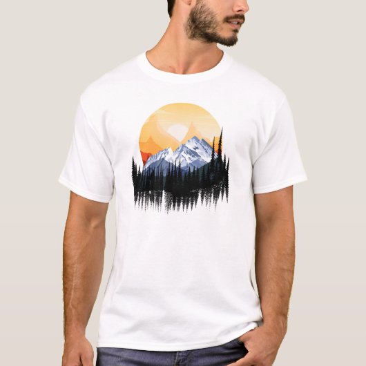 Reizen in de bergen grafisch t-shirt (Voorkant)