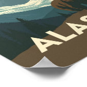 Reizen in de ongerepte wildernis van Alaska Poster (Hoek)
