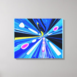Reizen in de ruimte kunst canvas afdruk