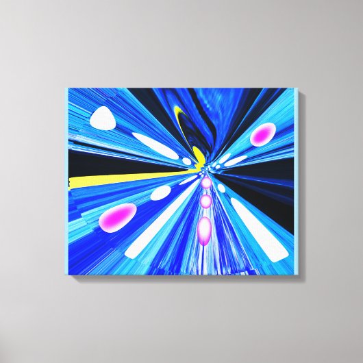 Reizen in de ruimte kunst canvas afdruk (Voorkant)