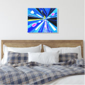 Reizen in de ruimte kunst canvas afdruk (Insitu (Slaapkamer))