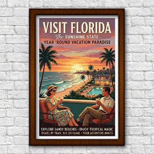 Reizen in Florida in de jaren 60 Poster