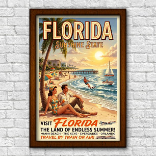 Reizen in Florida in de jaren 60 Poster