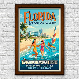 Reizen in Florida in de jaren 60 Poster