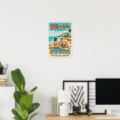 Reizen in Florida in de jaren 60 Poster (Thuiskantoor)