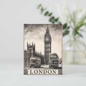Reizen in het oude Londen Engeland Briefkaart (Staand voorkant)