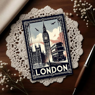 Reizen in het oude Londen Engeland Briefkaart