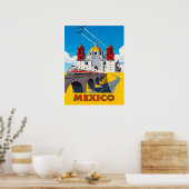 Reizen in het oude Mexico Poster (Keuken)