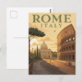 Reizen in het oude Rome Briefkaart (Voorkant / Achterkant)