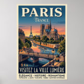 Reizen in het Parijs van de jaren 60 Poster (Voorkant)