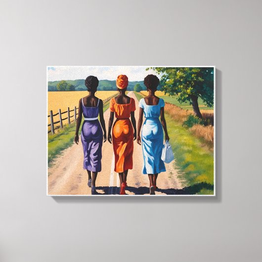 Reizen in het ritme canvas afdruk (Voorkant)