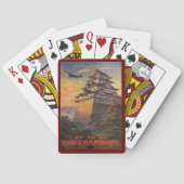 Reizen in Japan uit het verleden, Japans pagode-vl Speelkaarten (Achterkant)