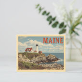 Reizen in Maine van Weleer Briefkaart (Staand voorkant)