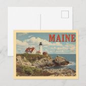 Reizen in Maine van Weleer Briefkaart (Voorkant / Achterkant)
