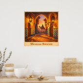 Reizen in Marokko van Weleer - Marokkaanse Ochtend Poster (Keuken)