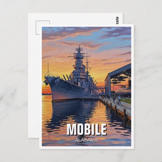 Reizen in Mobile, Alabama Briefkaart (Voorkant / Achterkant)