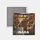 Reizen in Nara Park Japan Magneet (Voorkant / Achterkant)