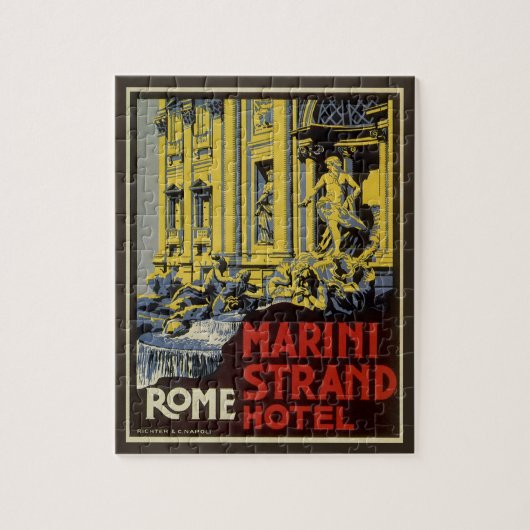 Reizen in oude stijl, Marini Strand Hotel, Rome, I Legpuzzel (Verticaal)