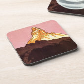 Reizen in oude stijl, Matterhorn, Zwitserland Bier Onderzetter (Linkerzijde)