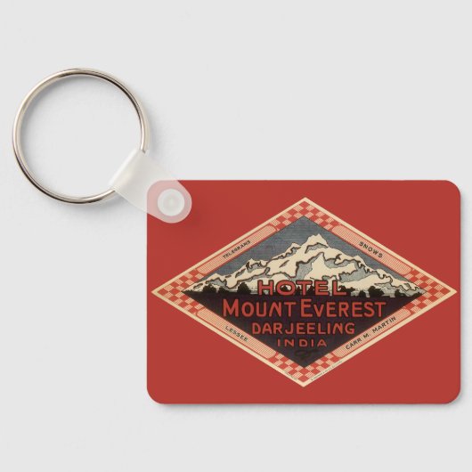 Reizen in oude stijl, Mount Everest, Darjeeling In Sleutelhanger (Achterkant)