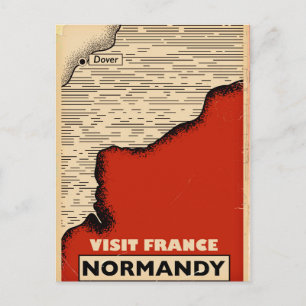 Reizen in oude stijl naar Normandië, Frankrijk Briefkaart