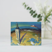 Reizen in oude stijl New York Empire State Buildin (Staand voorkant)