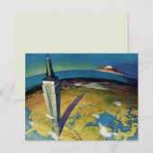 Reizen in oude stijl New York Empire State Buildin (Voorkant / Achterkant)