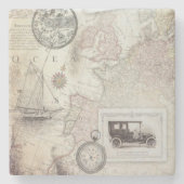 Reizen in oude stijl   stenen onderzetter (Voorkant)