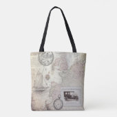 Reizen in oude stijl tote bag (Achterkant)