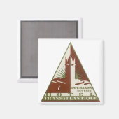 Reizen in oude stijl, Trans Atlantique Hotel, Alge Magneet (Voorkant / Achterkant)