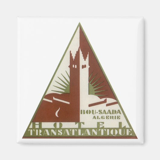 Reizen in oude stijl, Trans Atlantique Hotel, Alge Magneet (Voorkant)