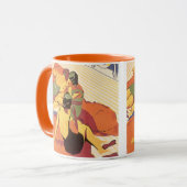 Reizen in oude stijl, vakantie op een cruiseschip mok (Voorkant links)