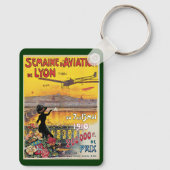 Reizen in oude stijl, Vliegtuigen Luchtshow, Lyon, Sleutelhanger (Achterkant)