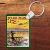 Reizen in oude stijl, Vliegtuigen Luchtshow, Lyon, Sleutelhanger (Achterkant)
