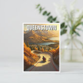 Reizen in Queenstown Nieuw-Zeeland Briefkaart (Staand voorkant)