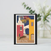 Reizen in Spanje, poster voor oldtimers Briefkaart (Staand voorkant)