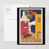 Reizen in Spanje, poster voor oldtimers Briefkaart (Voorkant / Achterkant)